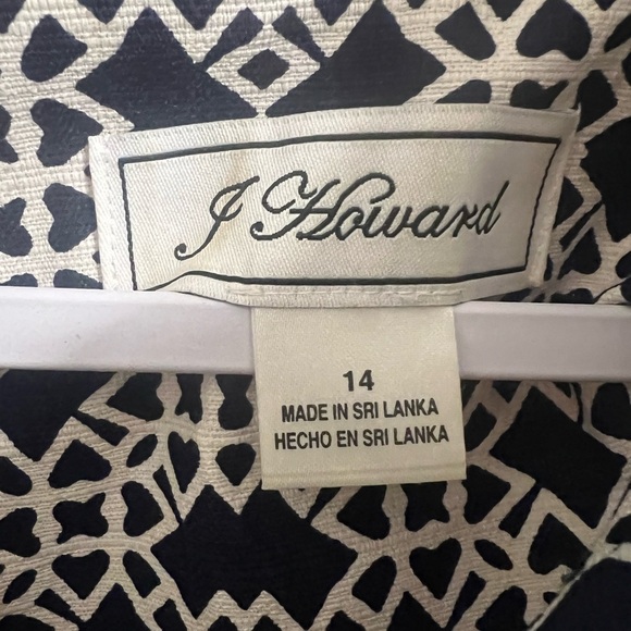 J.Howard Navy, Red & White Dress - Picture 3 of 3